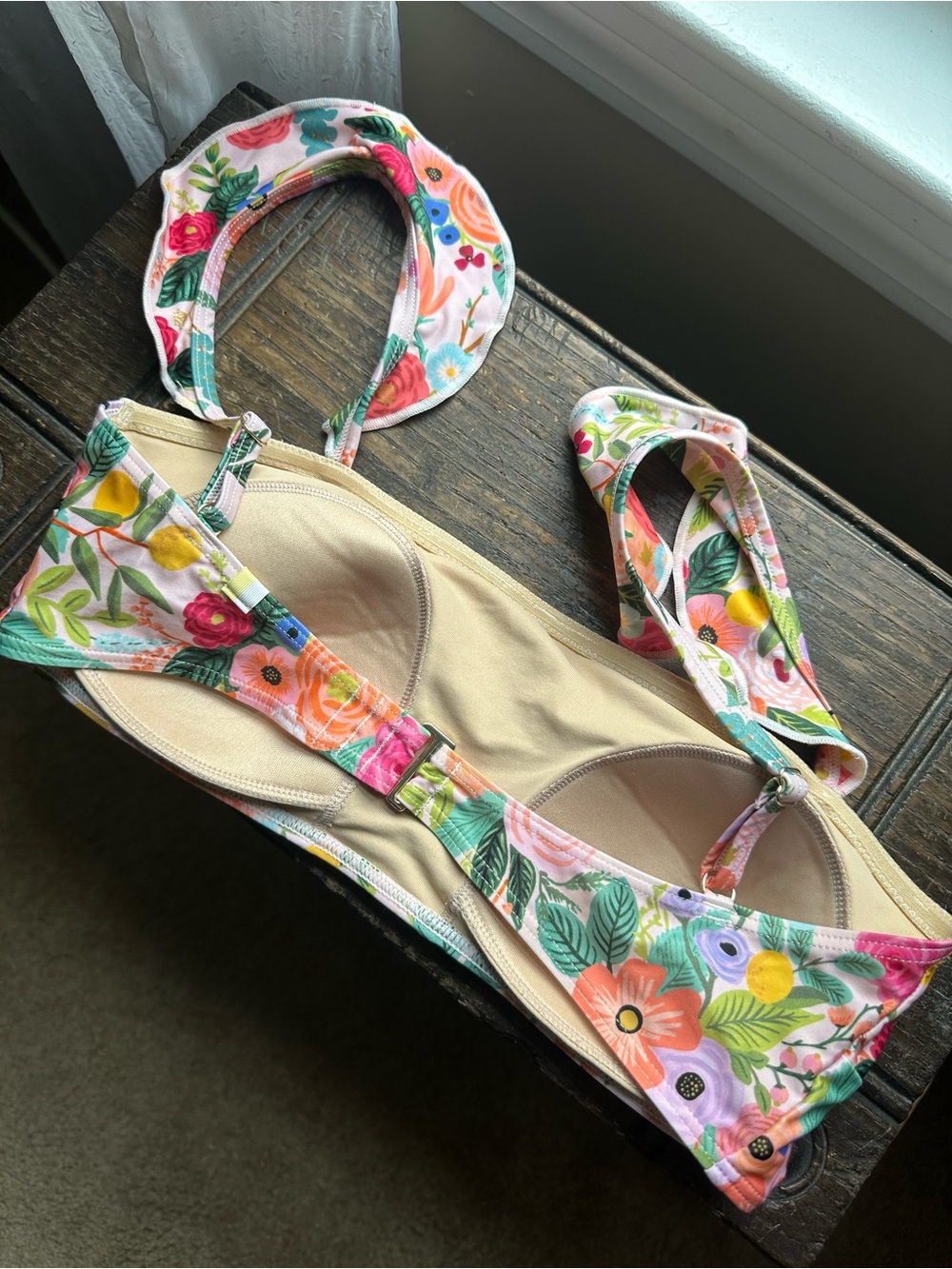 Summersalt x Rifle Paper Co. • Ruffle Oasis Bikini Top - Picture 2 of 6